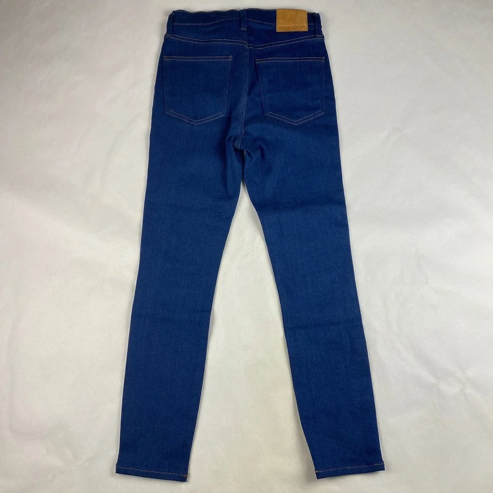 Denim Forum Jeans Women's Size 26 Blue The Arlo High Rise Straight 28L - Picture 2 of 13